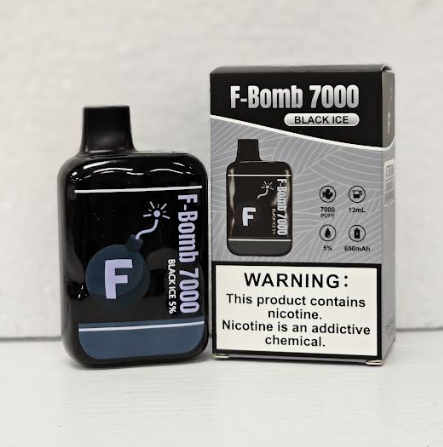 F-bomb Rechargeable Black Ice 7000 Puffs