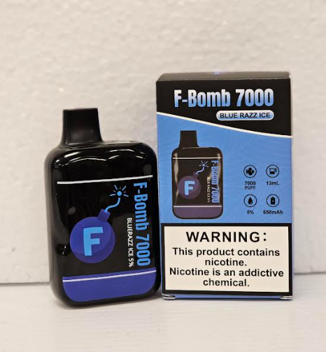 F-bomb Rechargeable Blue Razz Ice 7000 Puffs