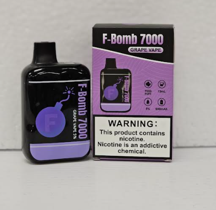 F-bomb Rechargeable Grape Vape 7000 Puffs