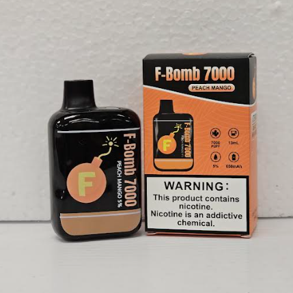 F-bomb Rechargeable Peach Mango 7000 Puffs